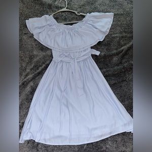 Lush light blue dress